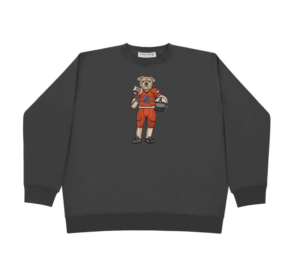 Syracuse University Football Embroidered Crewneck