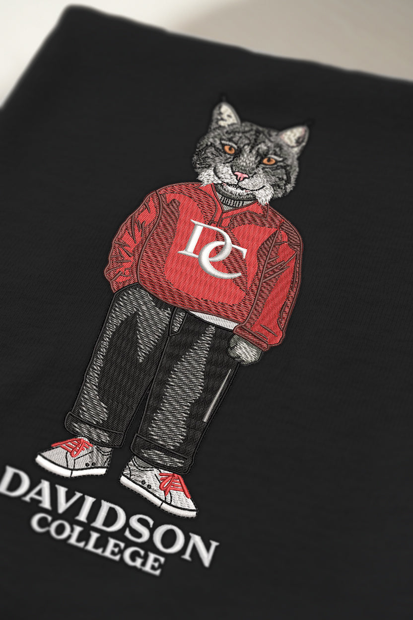 Davidson College Embroidered Crewneck