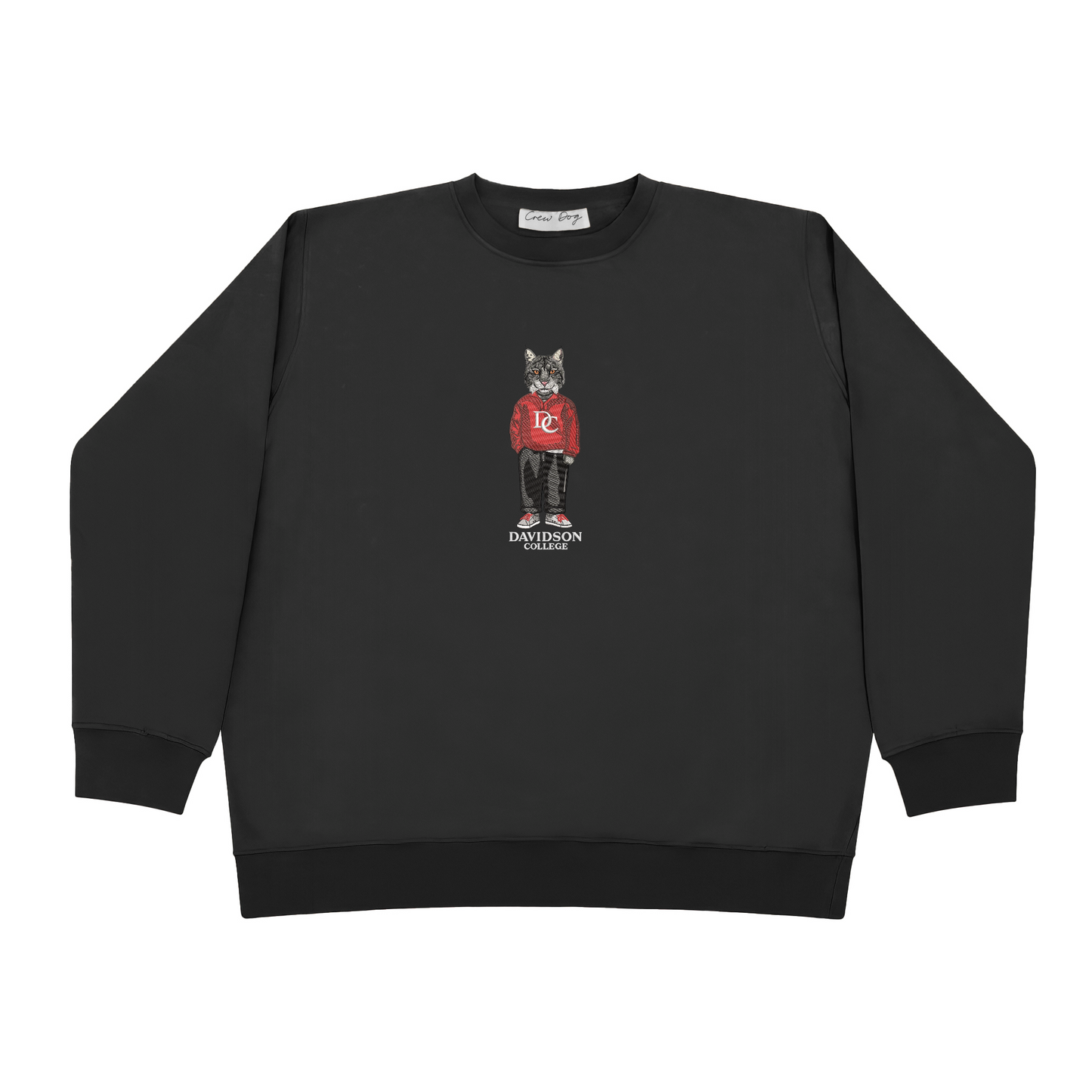 Davidson College Embroidered Crewneck