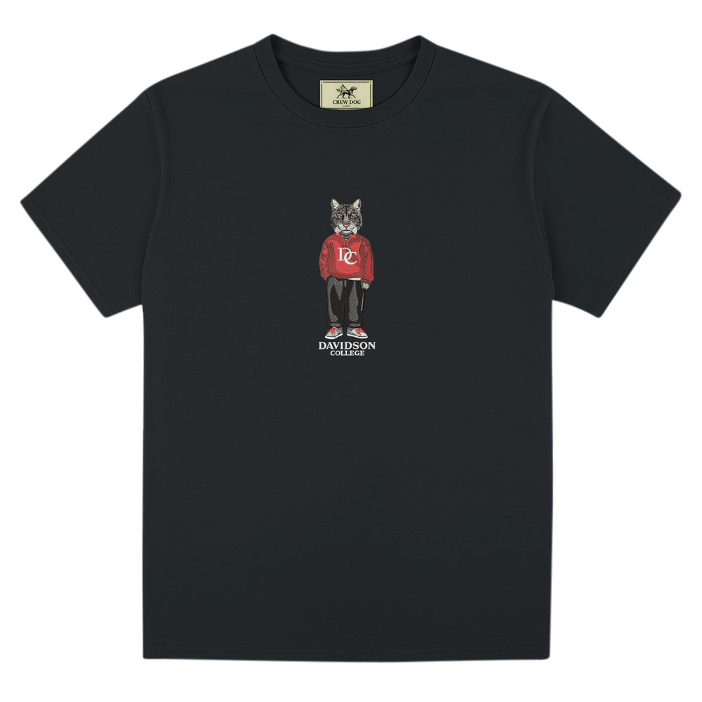 Davidson College Embroidered Tee