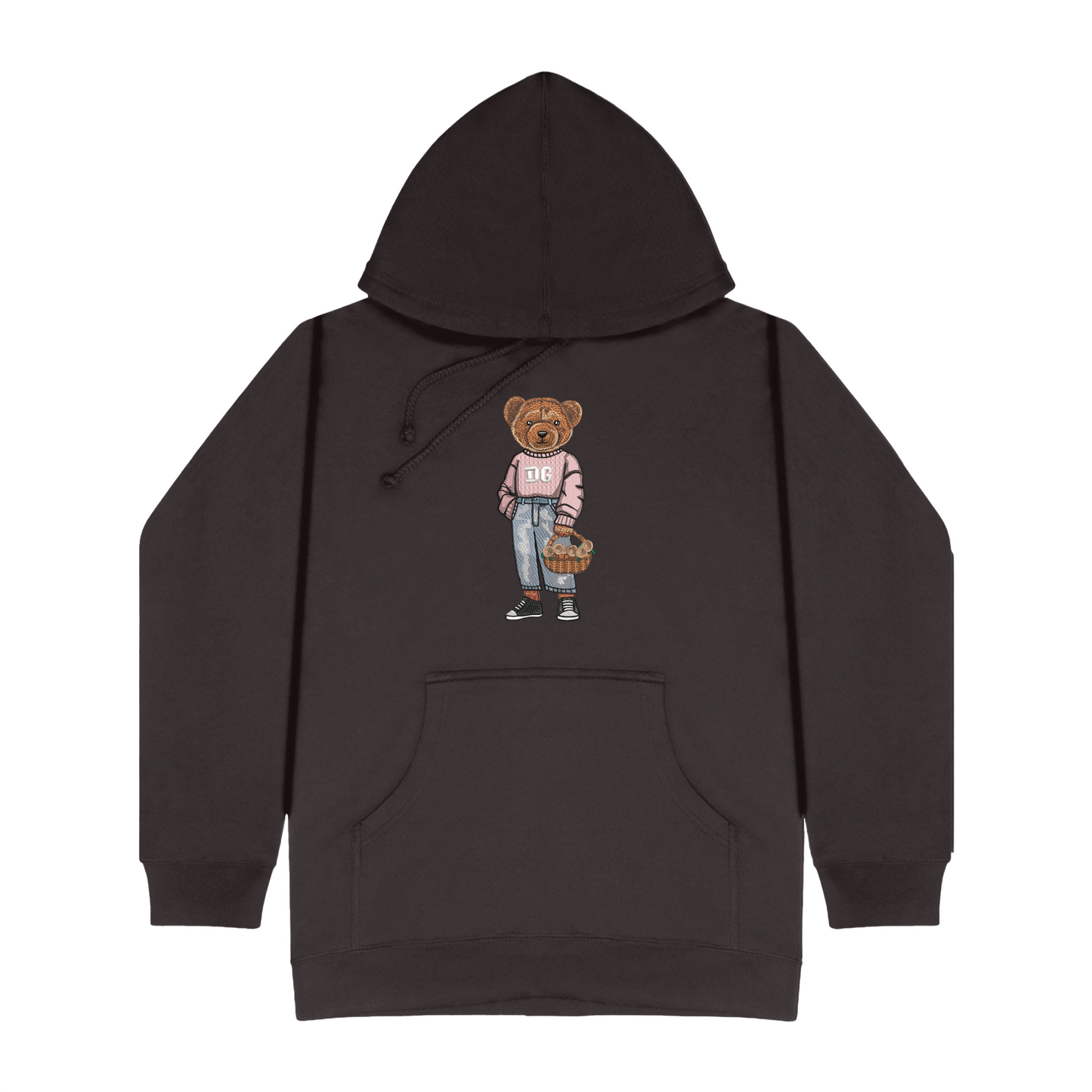 Delta Gamma Flowers Embroidered Hoodie