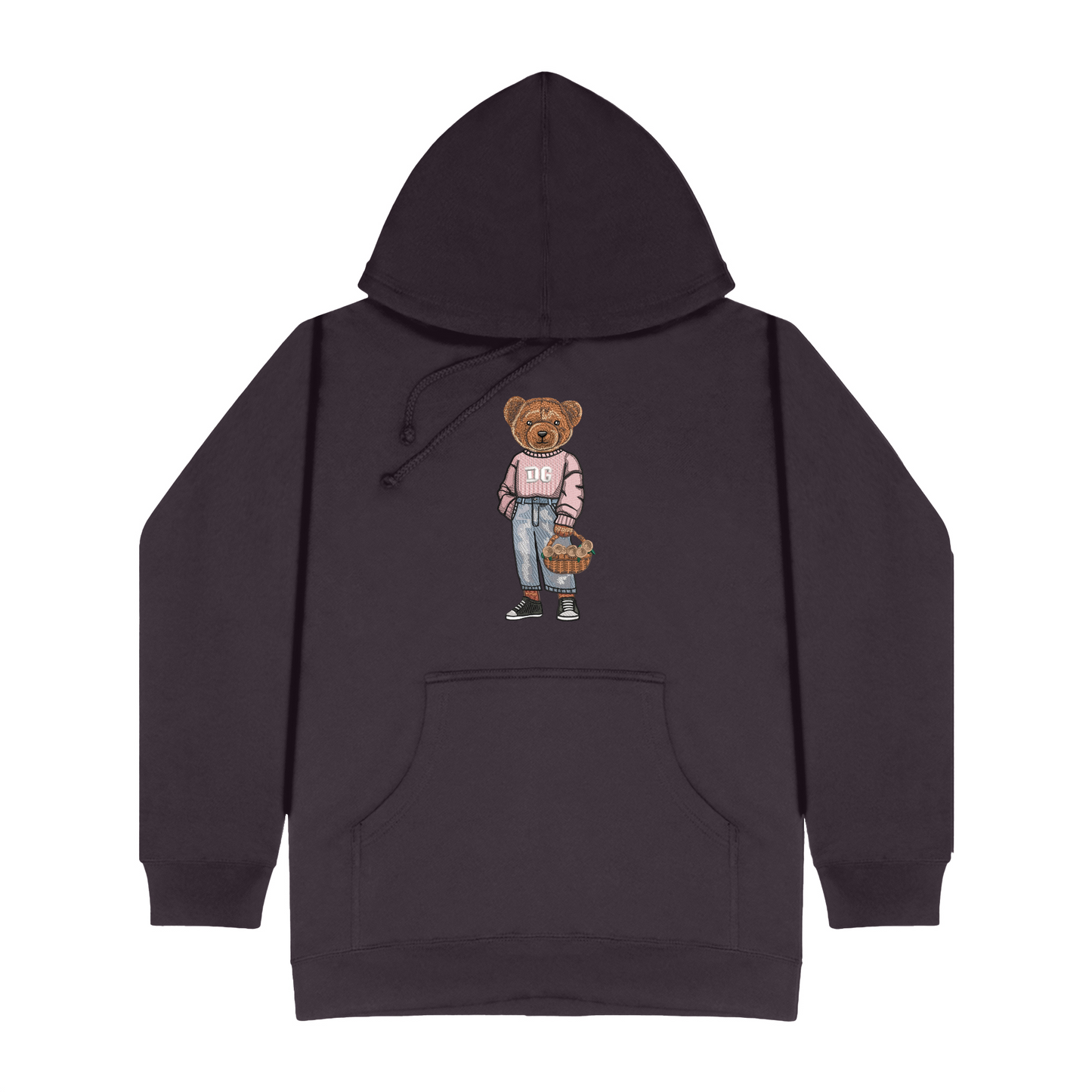 Delta Gamma Flowers Embroidered Hoodie