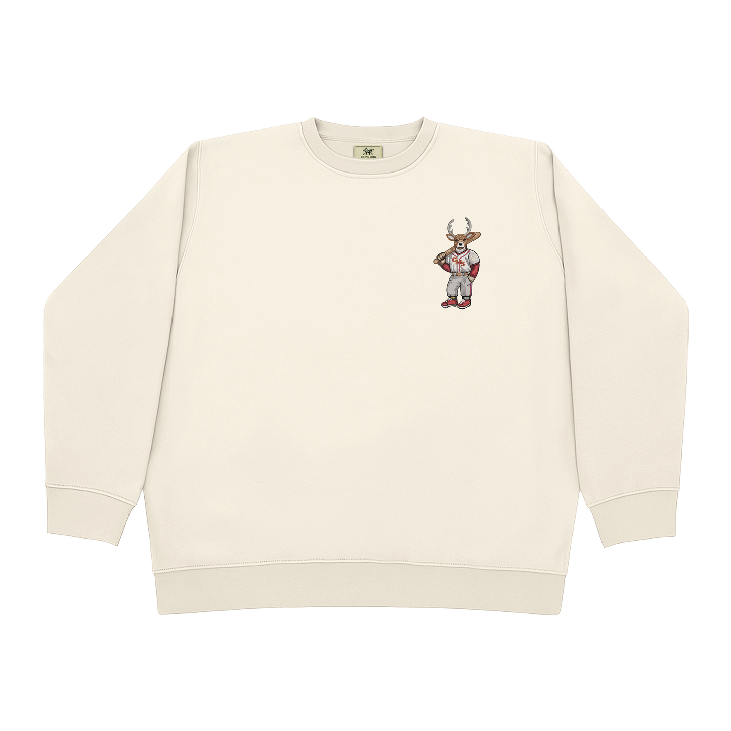 CMS Baseball Stags Embroidered Crewneck