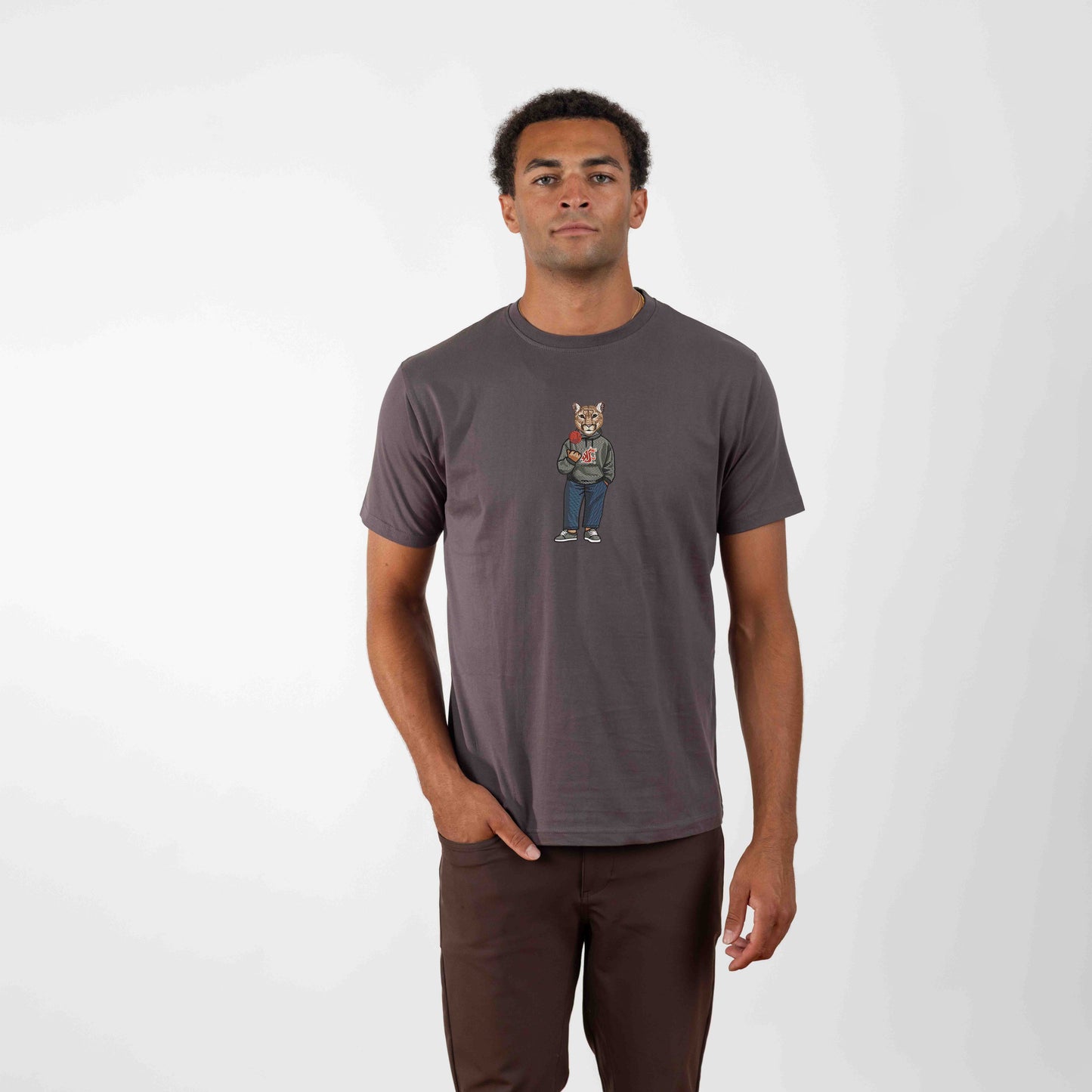 Washington State University Apple Embroidered Tee