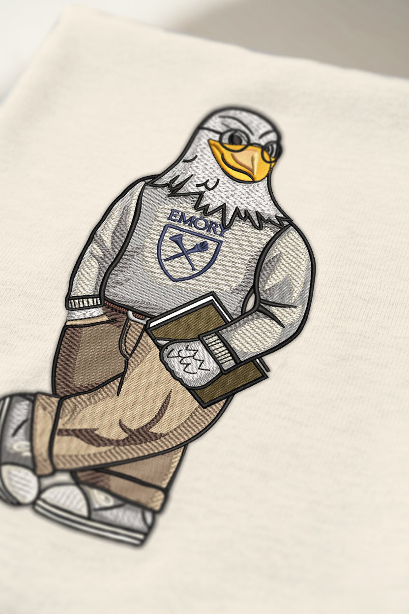 Emory University Glasses Embroidered Hoodie