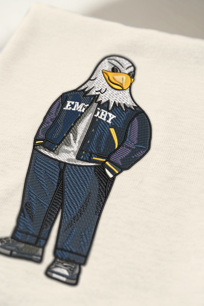 Emory University Varsity Embroidered Crewneck