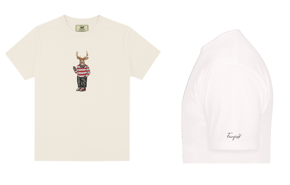 Fairfield Headphones Embroidered Tee