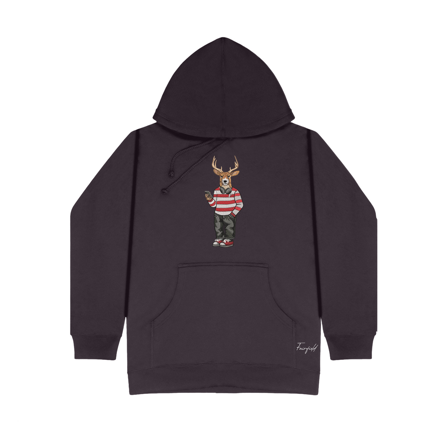 Fairfield Headphones Embroidered Hoodie