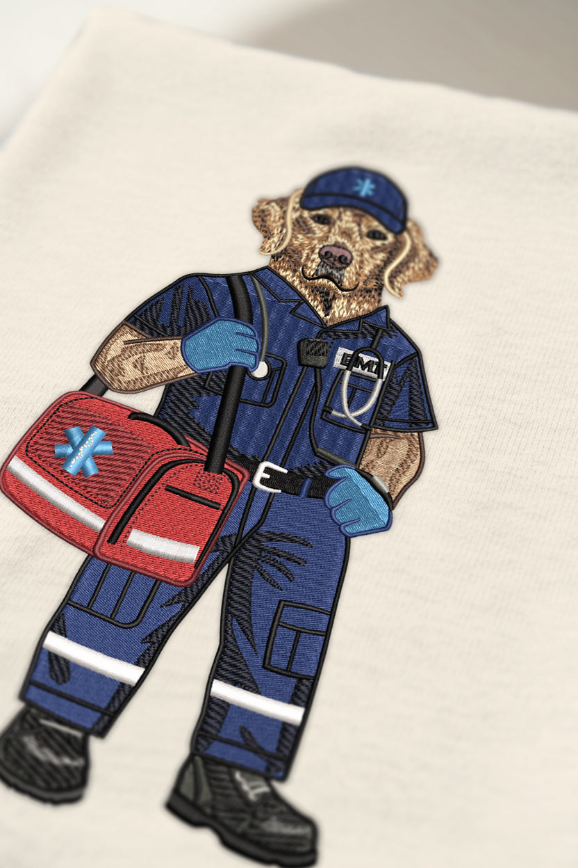 First Responders EMT Embroidered Crewneck