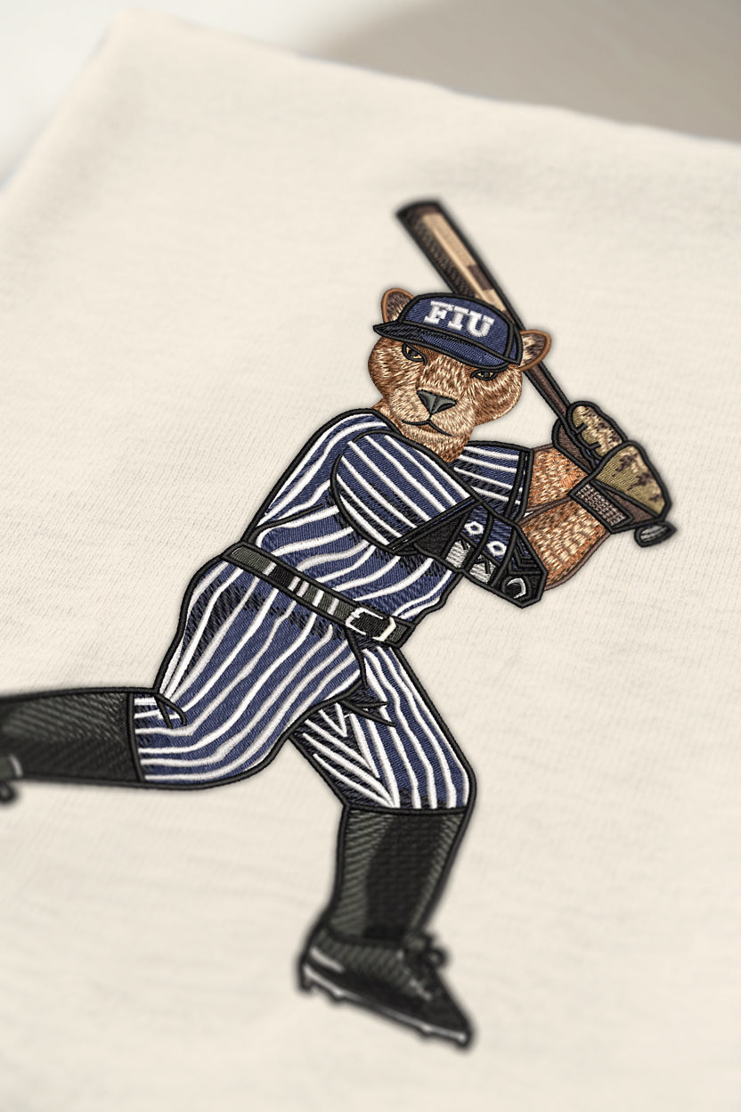 FIU Baseball Embroidered Tee