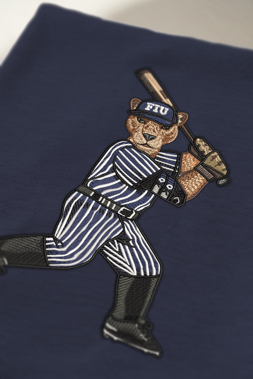 FIU Baseball Embroidered Crewneck