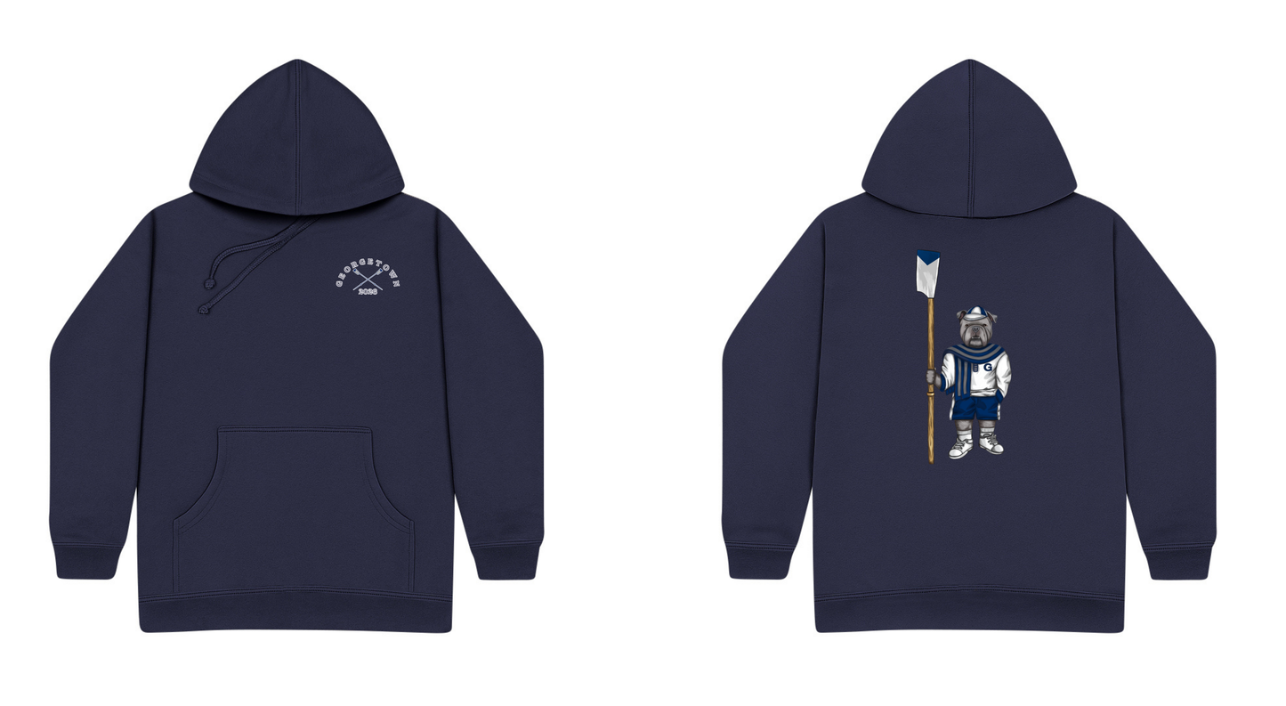 Georgetown Crew Graduation Screen-printed Hoodie