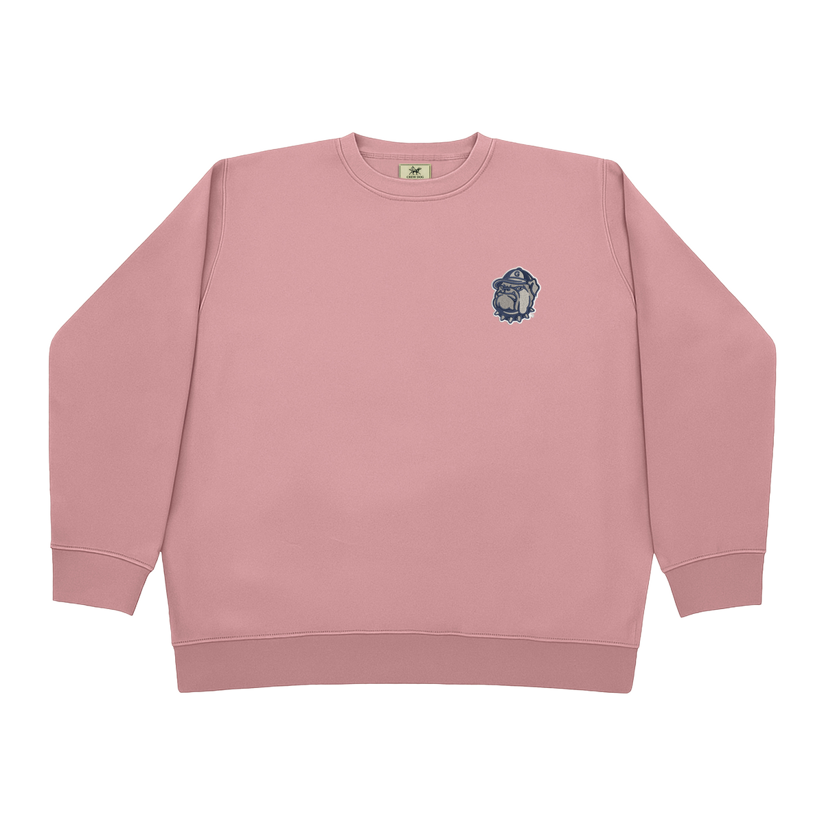 Georgetown Grey Dog Pink Crewneck