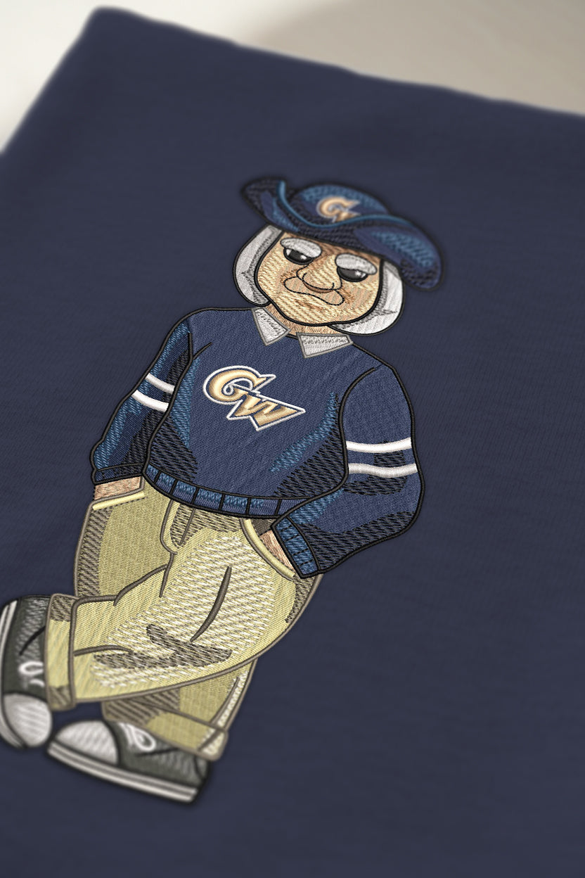 George Washington Sweater Embroidered Crewneck