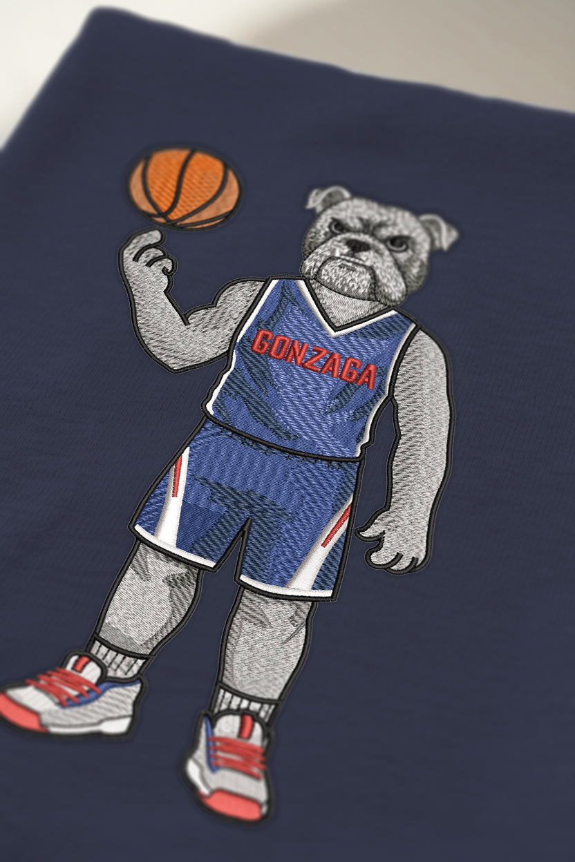 Gonzaga Basketball Embroidered Hoodie