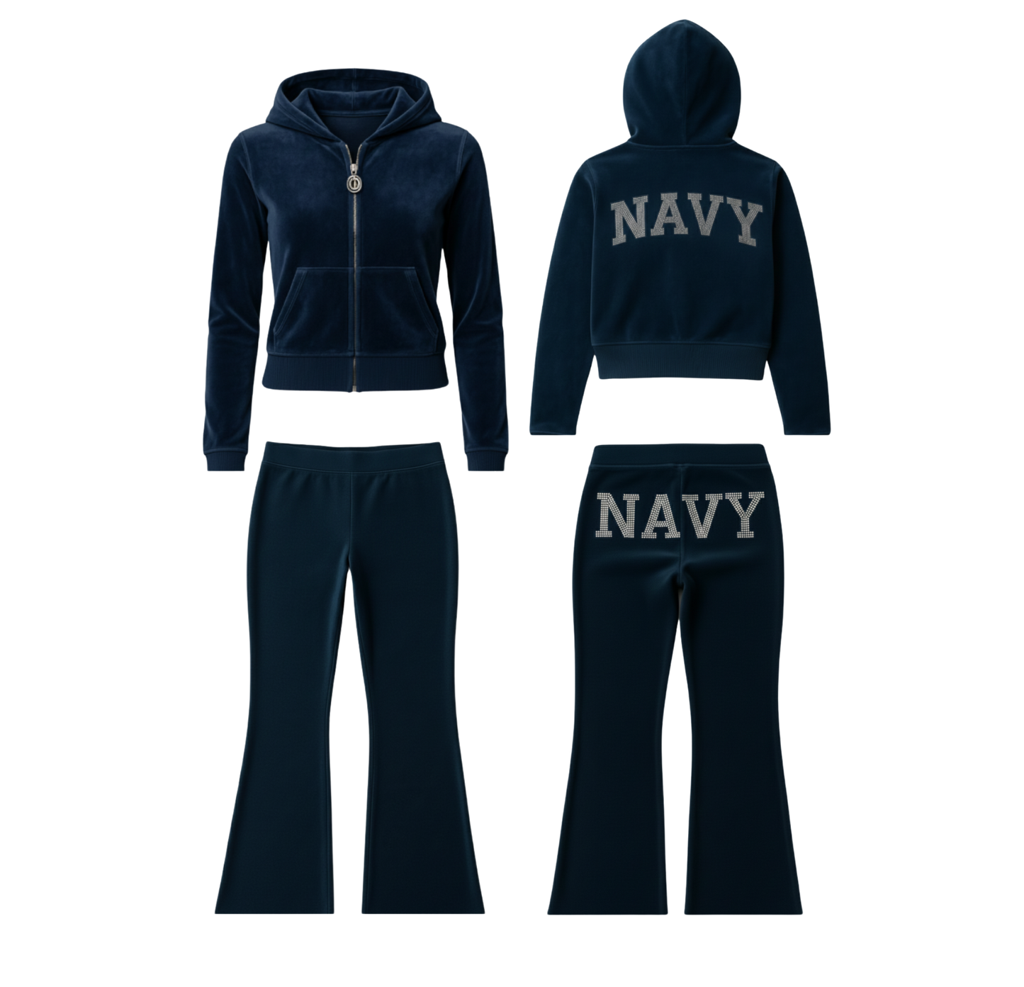 Navy Velour Set (Pre Order)