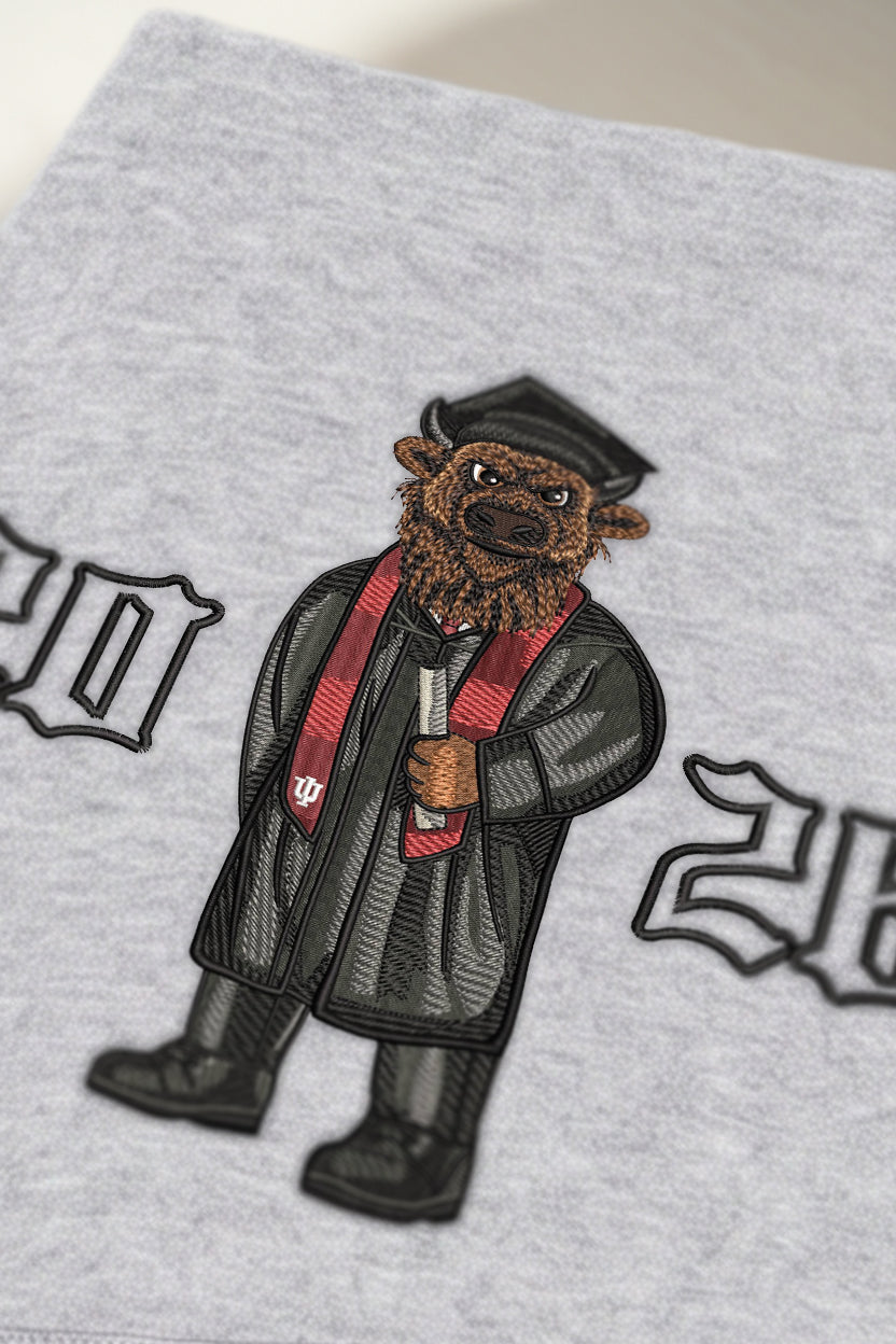 IU Graduation 2026 Embroidered Hoodie