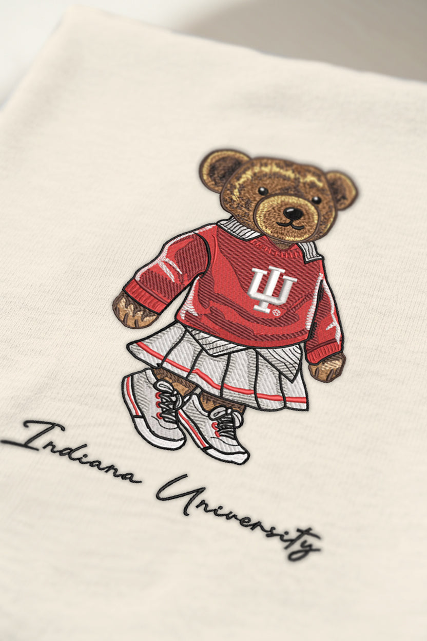 Indiana University Teddy Embroidered Hoodie
