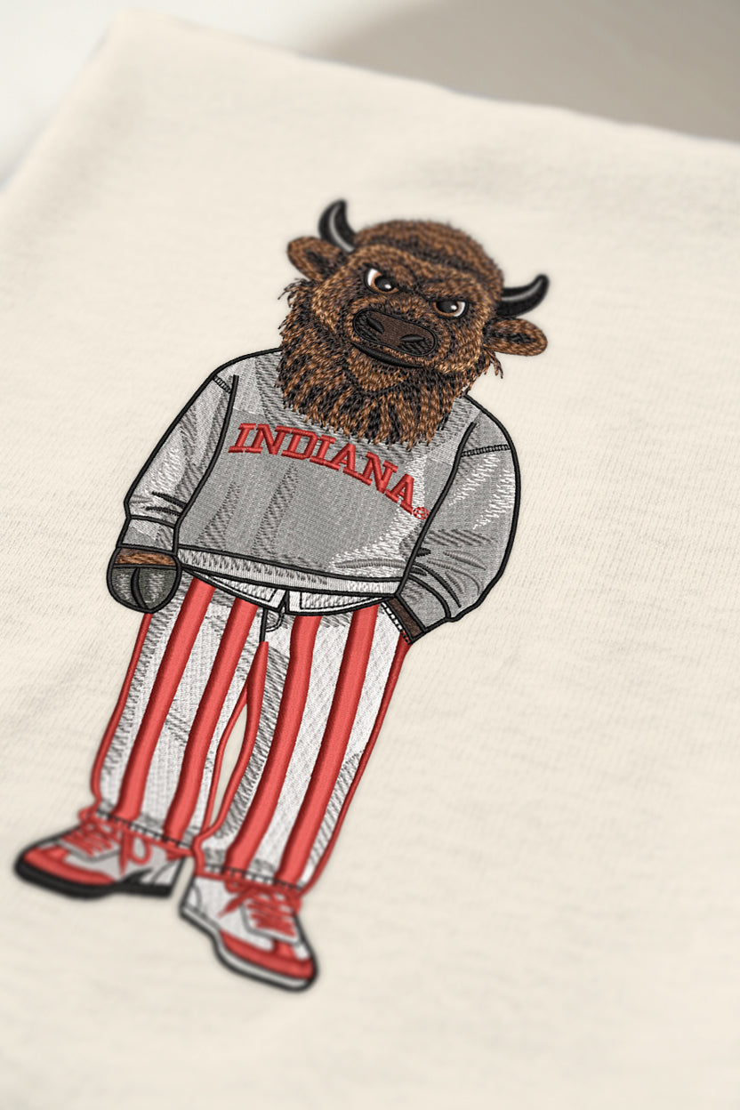 Indiana University Embroidered Tee