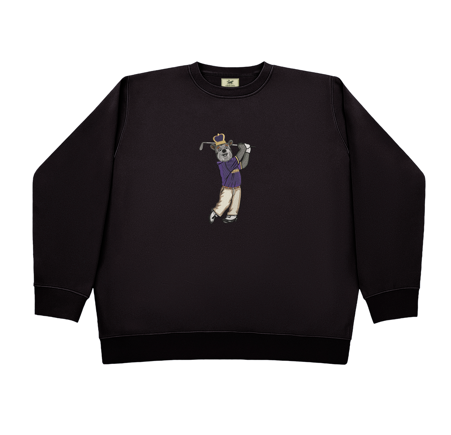 JMU Golf Embroidered Crewneck