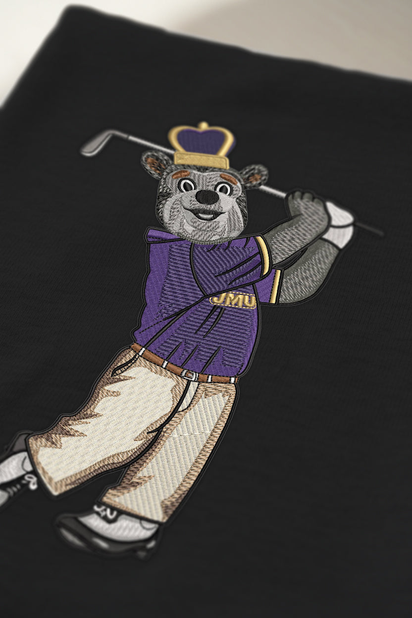 JMU Golf Embroidered Crewneck