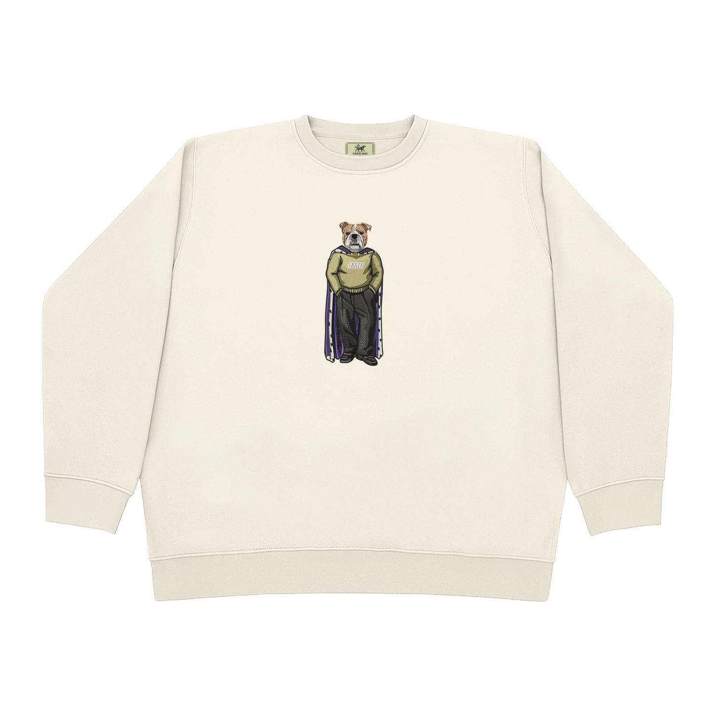 JMU Live Dog Embroidered Crewneck