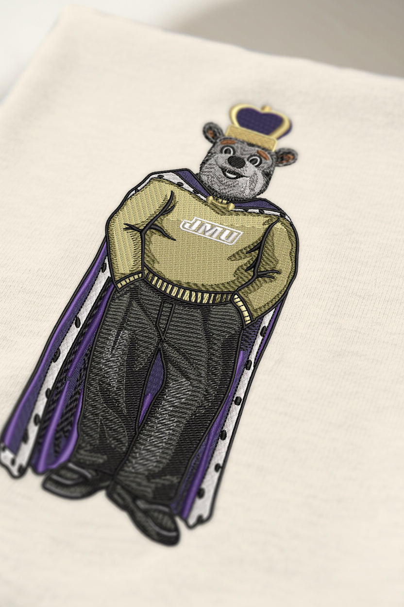 JMU Duke Dog Embroidered Tee