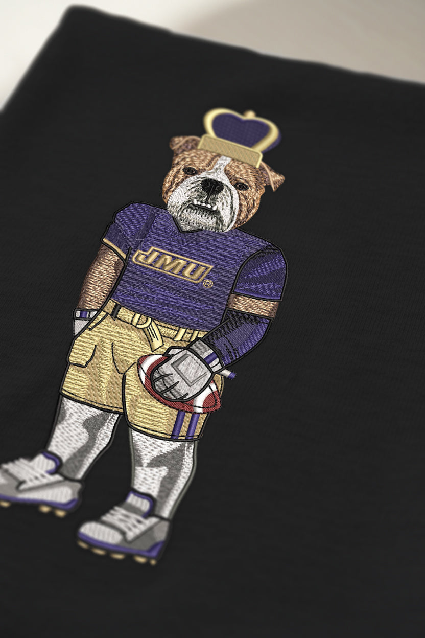 JMU Football Embroidered Hoodie