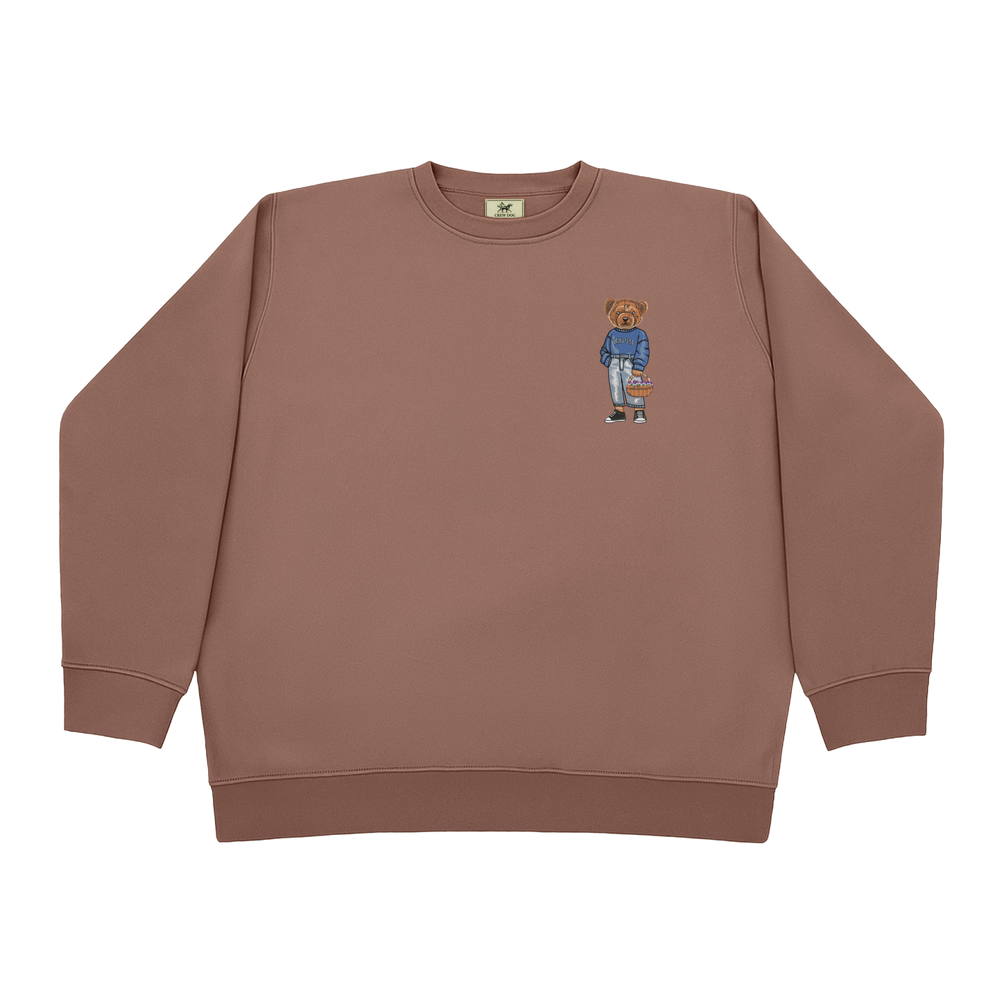 Kappa Kappa Gamma Flowers Embroidered Crewneck