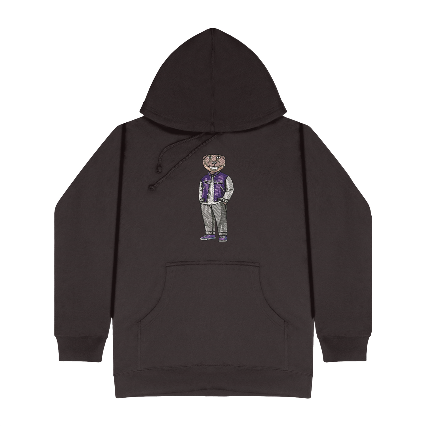 Kansas State Varsity Jacket Embroidered Hoodie