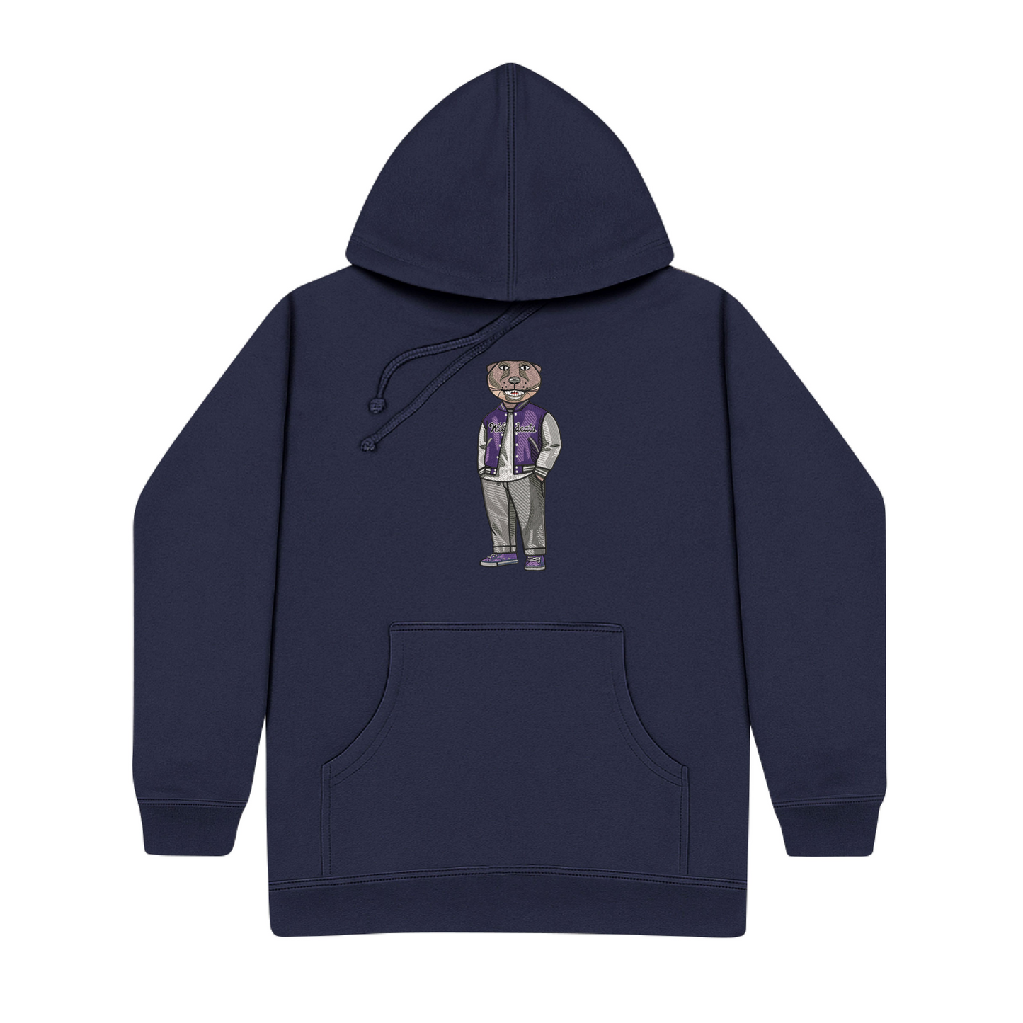 Kansas State Varsity Jacket Embroidered Hoodie