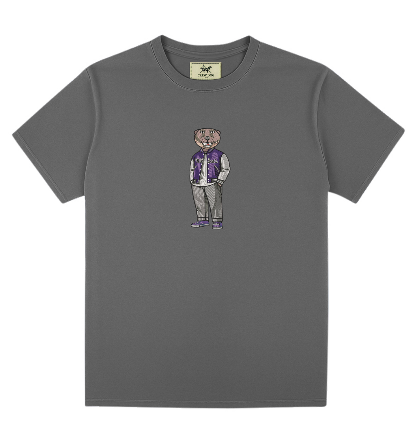 Kansas State Varsity Jacket Embroidered Tee