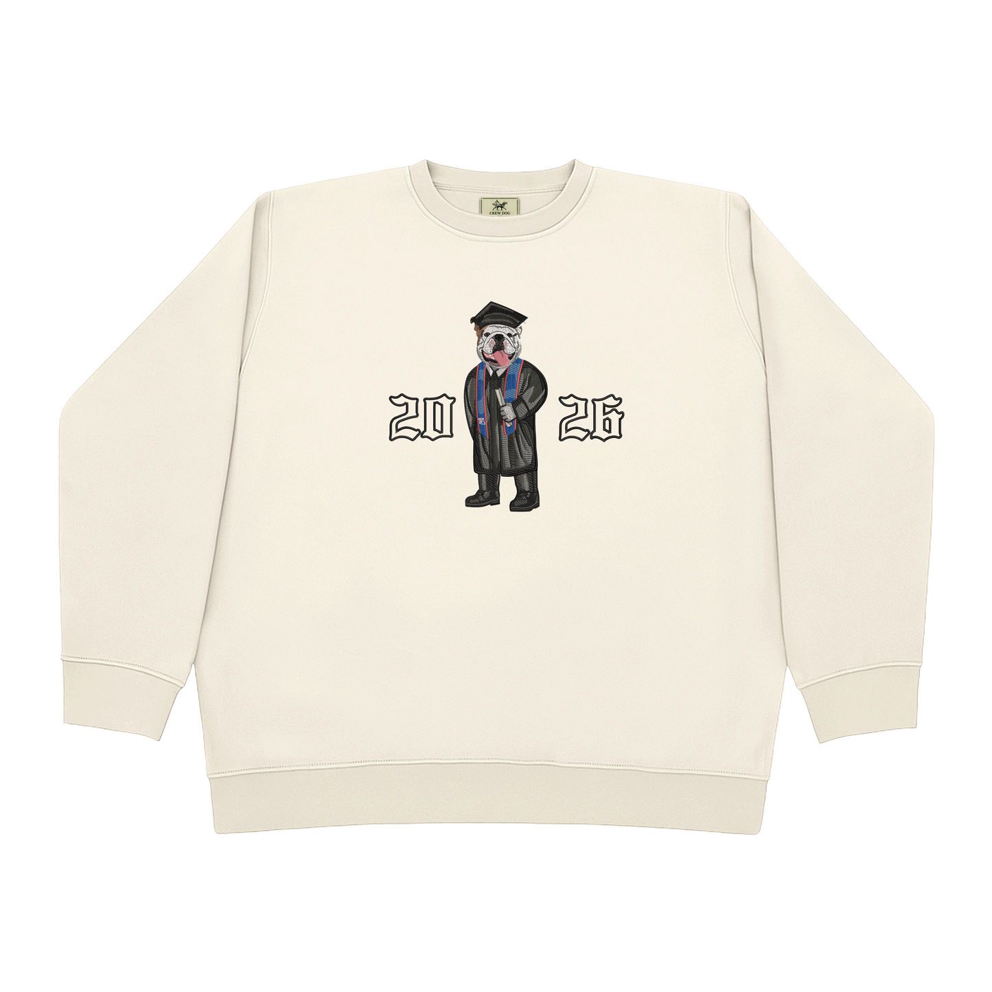 Louisiana Tech Graduation 2026 Embroidered Crewneck