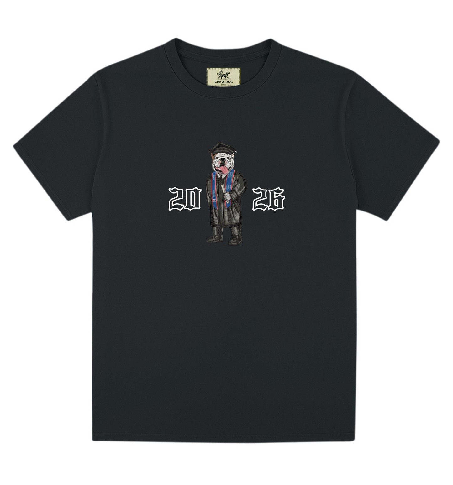 Louisiana Tech Graduation 2026 Embroidered Tee