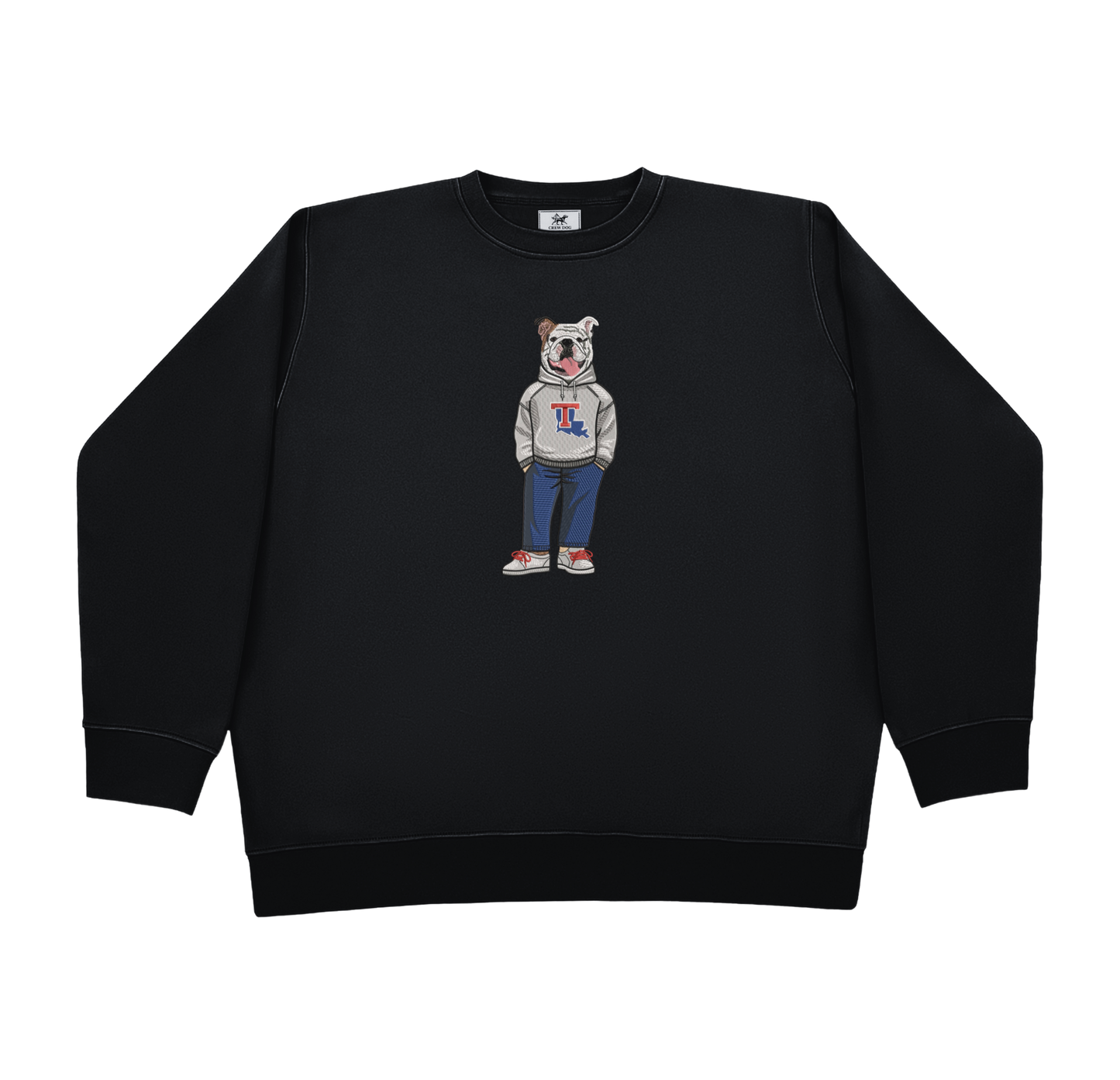 Louisiana Tech Hoodie Embroidered Crewneck