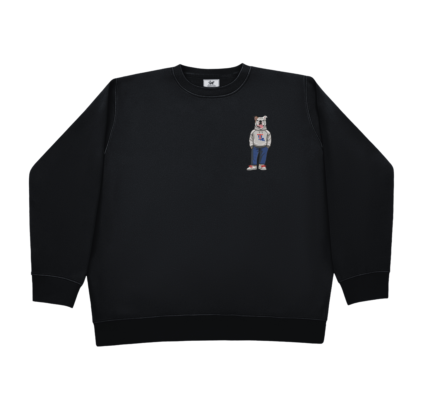 Louisiana Tech Hoodie Embroidered Crewneck