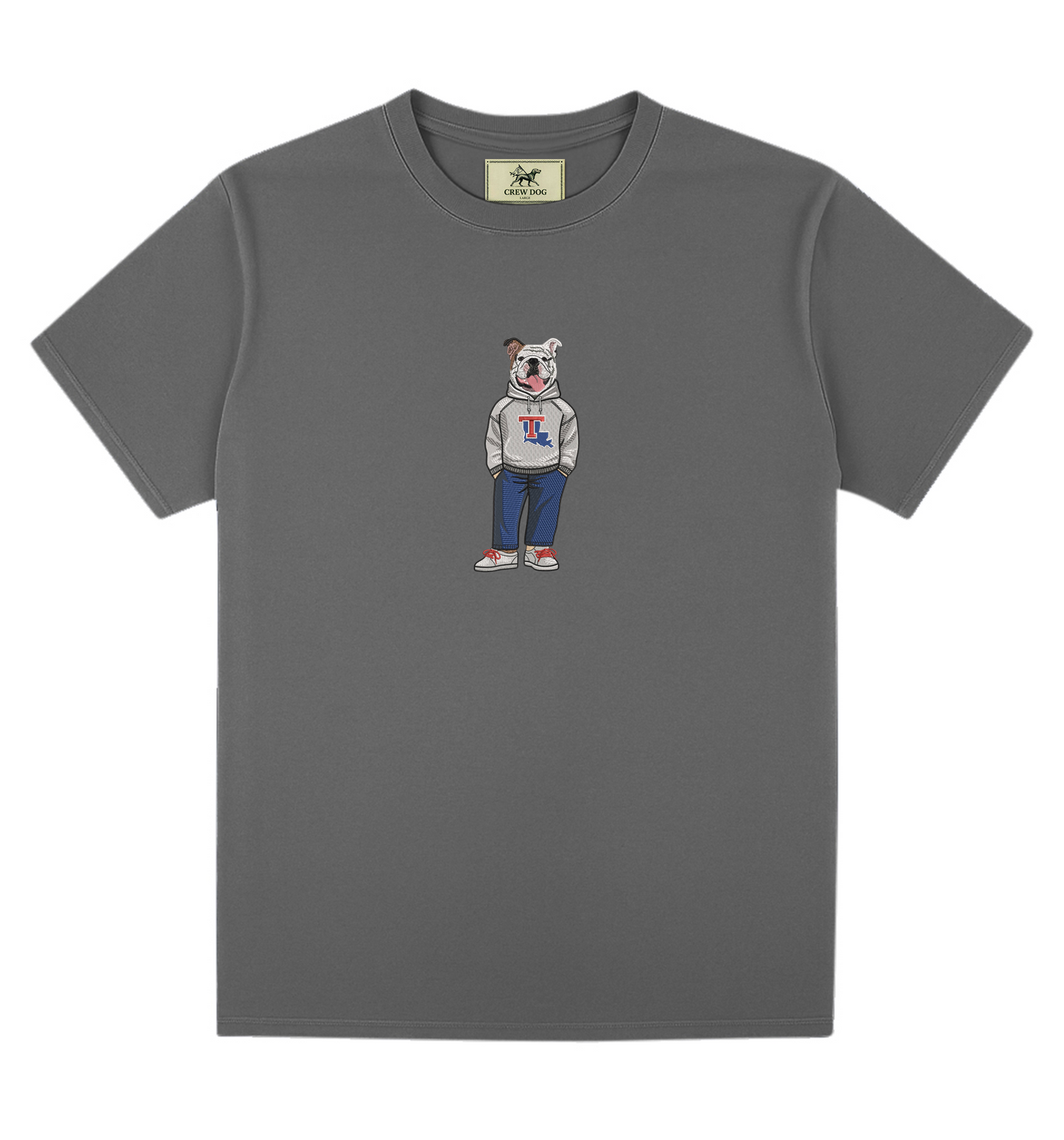 Louisiana Tech Hoodie Embroidered Tee