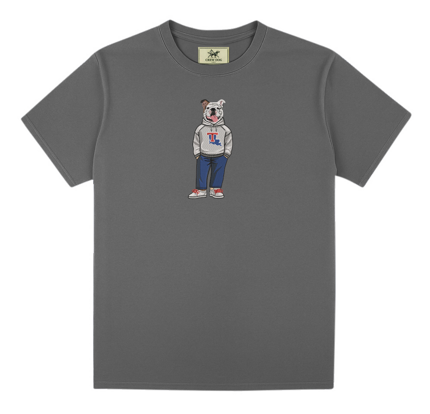 Louisiana Tech Hoodie Embroidered Tee