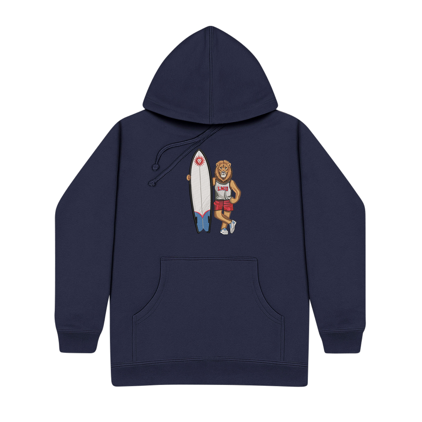 LMU Surfboard Embroidered Hoodie