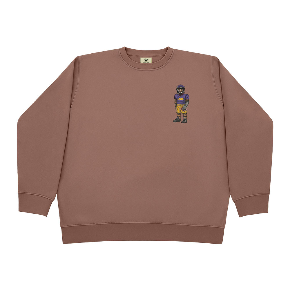 
                      
                        LSU Football Embroidered Crewneck
                      
                    