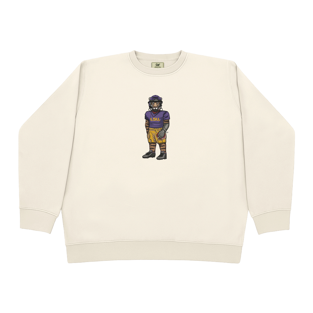 
                      
                        LSU Football Embroidered Crewneck
                      
                    