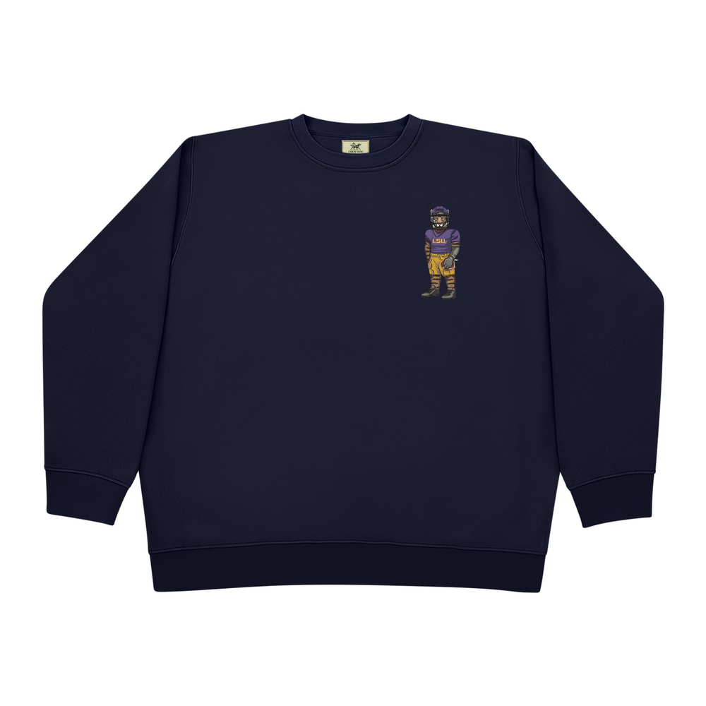 
                      
                        LSU Football Embroidered Crewneck
                      
                    