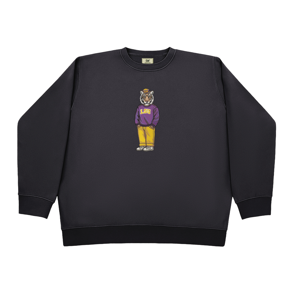 
                      
                        LSU Vault Hat Embroidered Crewneck
                      
                    