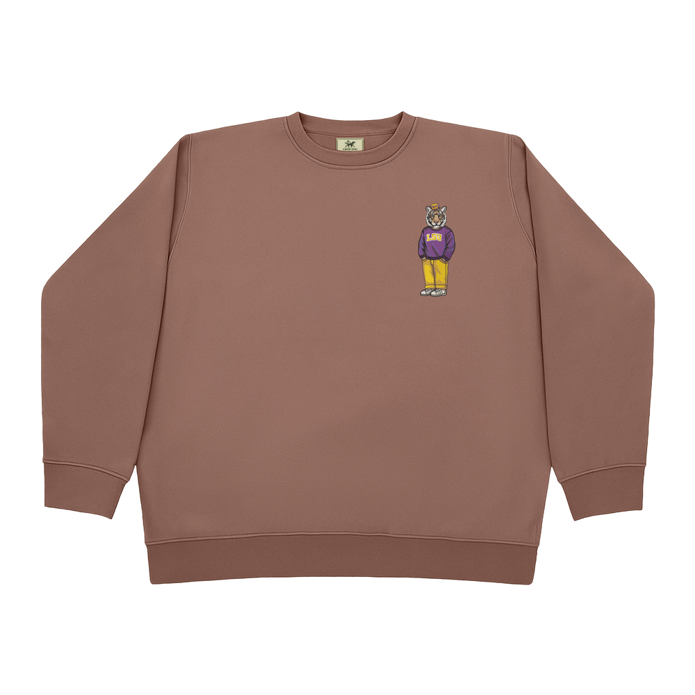 
                      
                        LSU Vault Hat Embroidered Crewneck
                      
                    