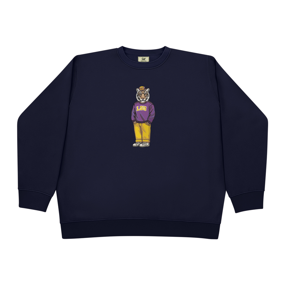 
                      
                        LSU Vault Hat Embroidered Crewneck
                      
                    