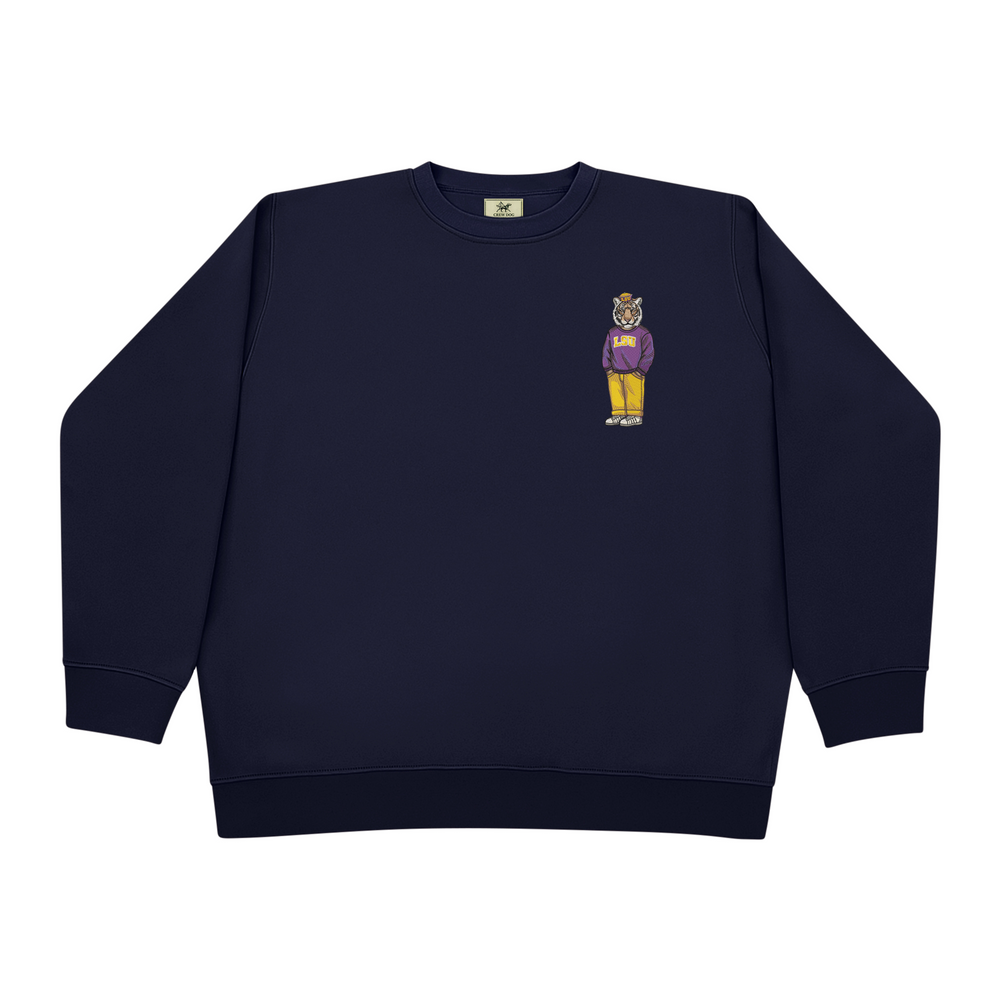 
                      
                        LSU Vault Hat Embroidered Crewneck
                      
                    