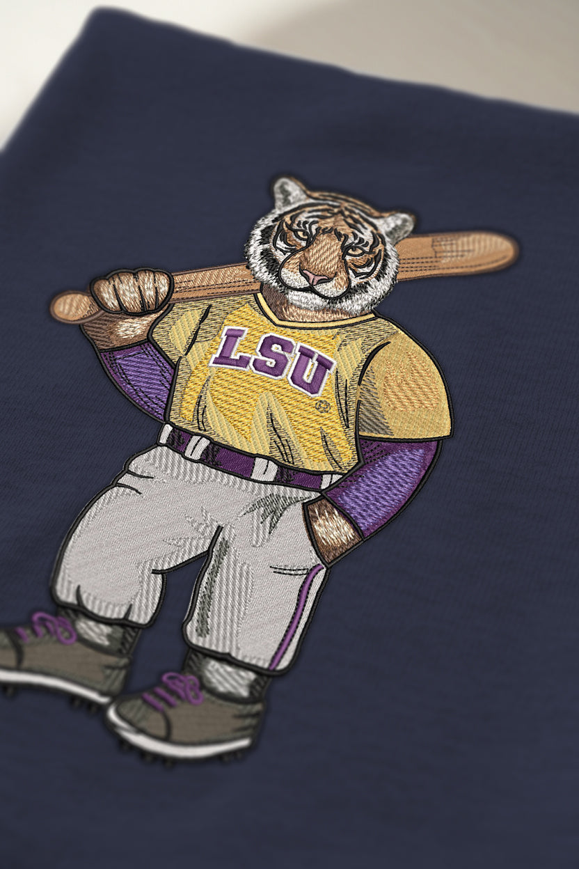 LSU Baseball Embroidered Tee