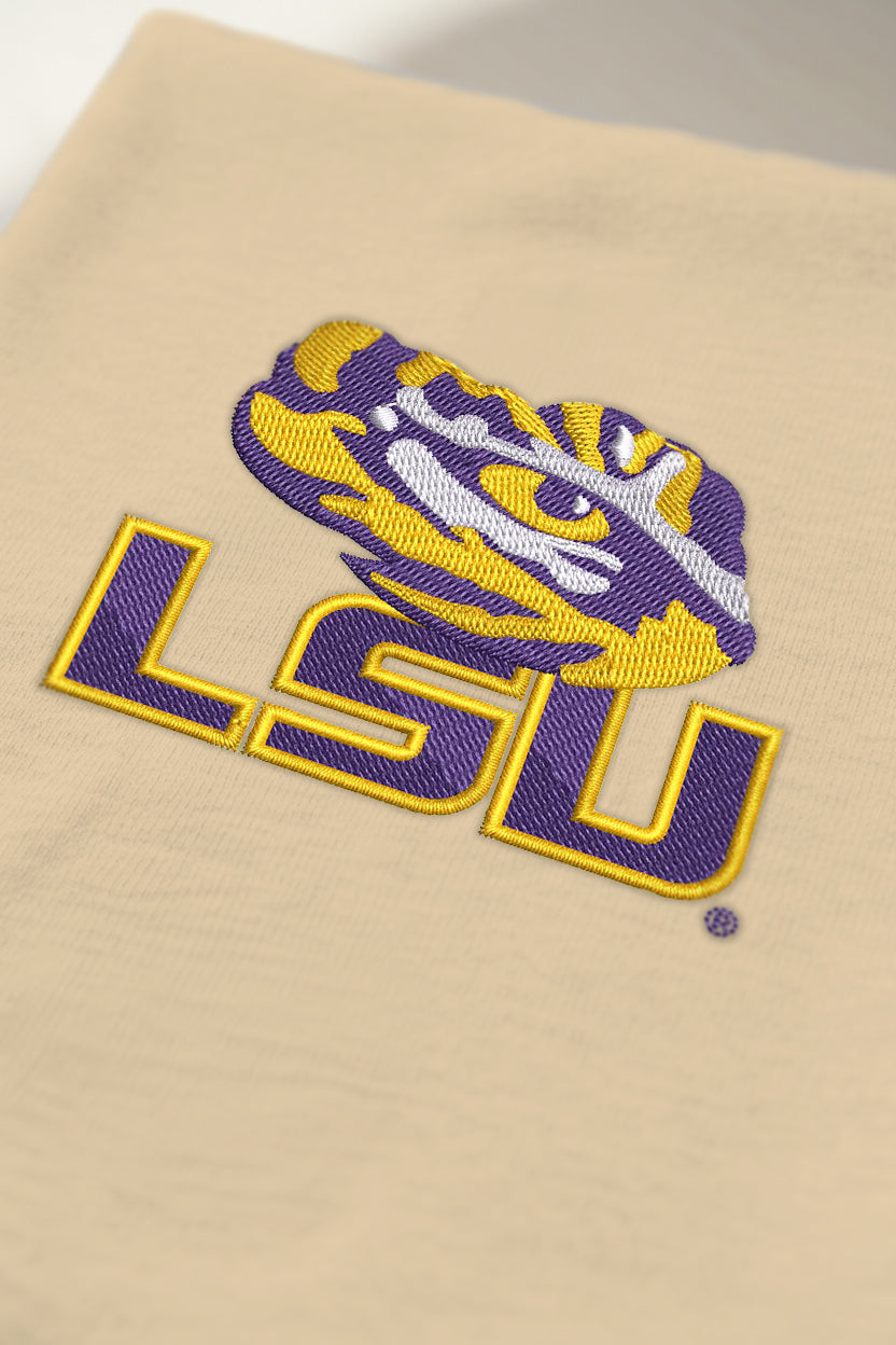 LSU Half Face Hoodie