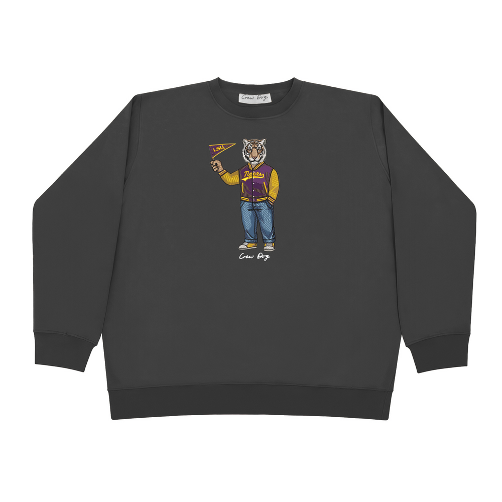 LSU Pennant Flag Crewneck