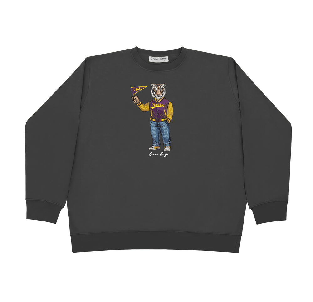 LSU Pennant Flag Crewneck